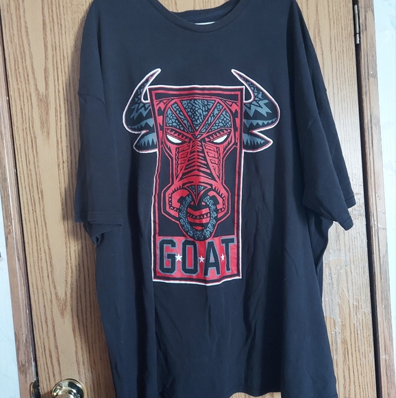 NBA Chicago Bulls/GOAT. 2 Tee. Size 5X Tall. Black Red. - Picture 3 of 3